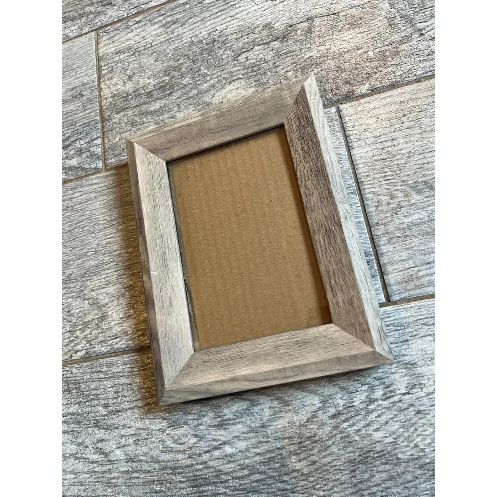 2 Sheffield Home Picture Frames Photo Holder Wood Weathered Farmhouse Cottage